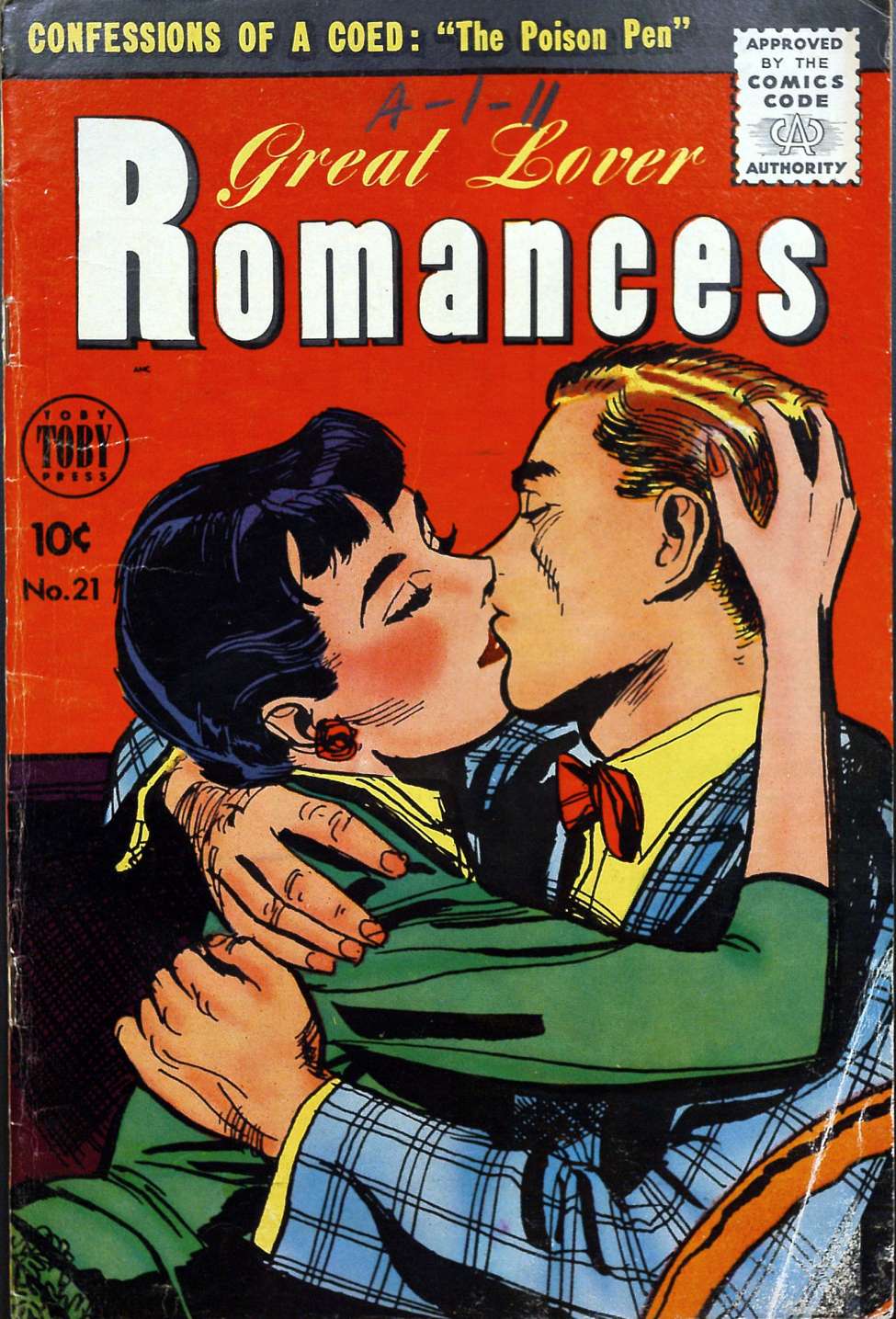 Comic Book Cover For Great Lover Romances 21