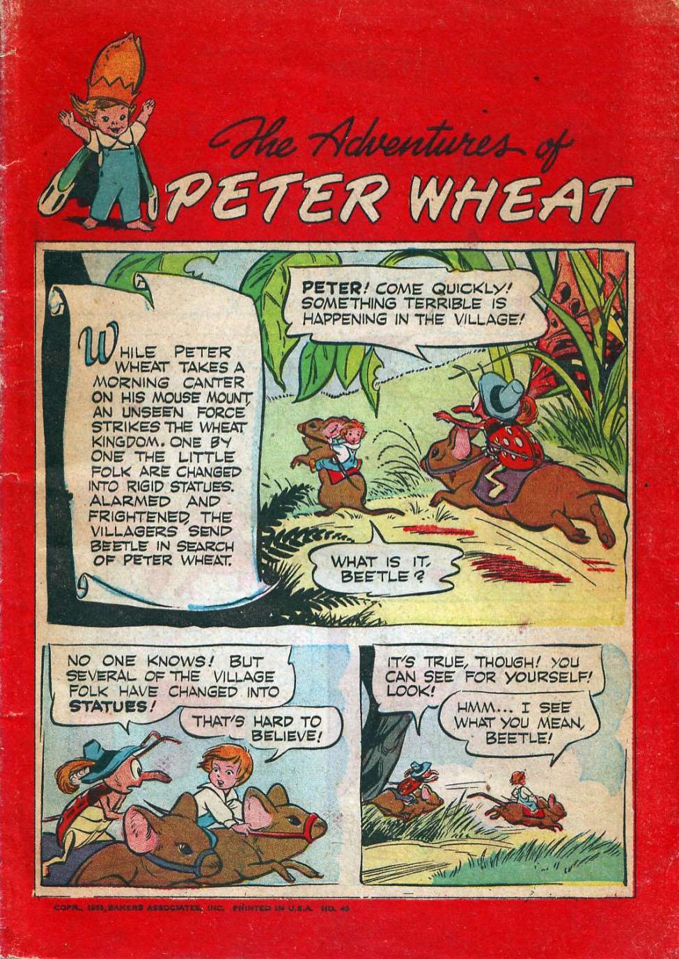 Comic Book Cover For The Adventures of Peter Wheat 40
