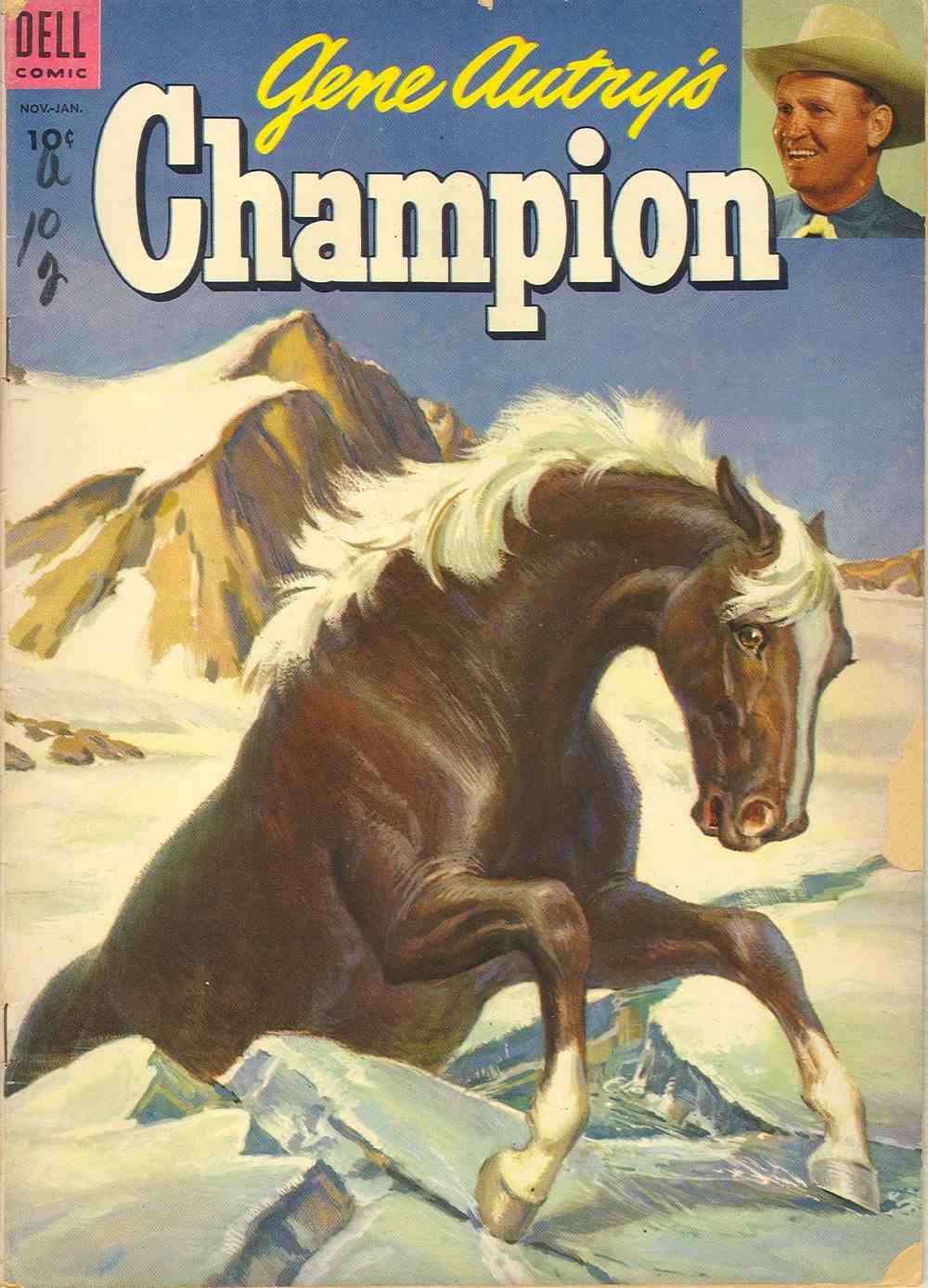 Comic Book Cover For Gene Autry's Champion 12