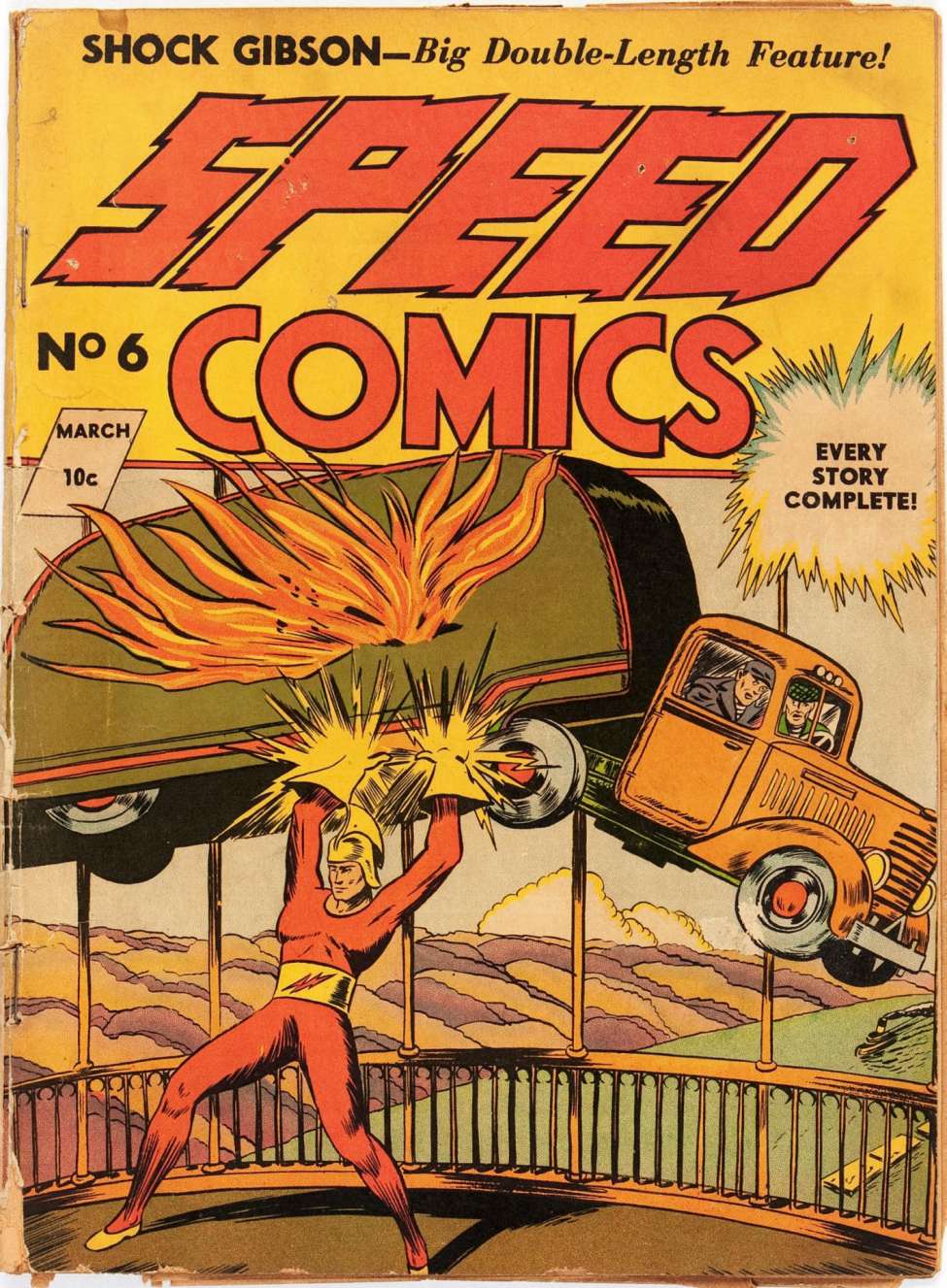Comic Book Cover For Speed Comics 6