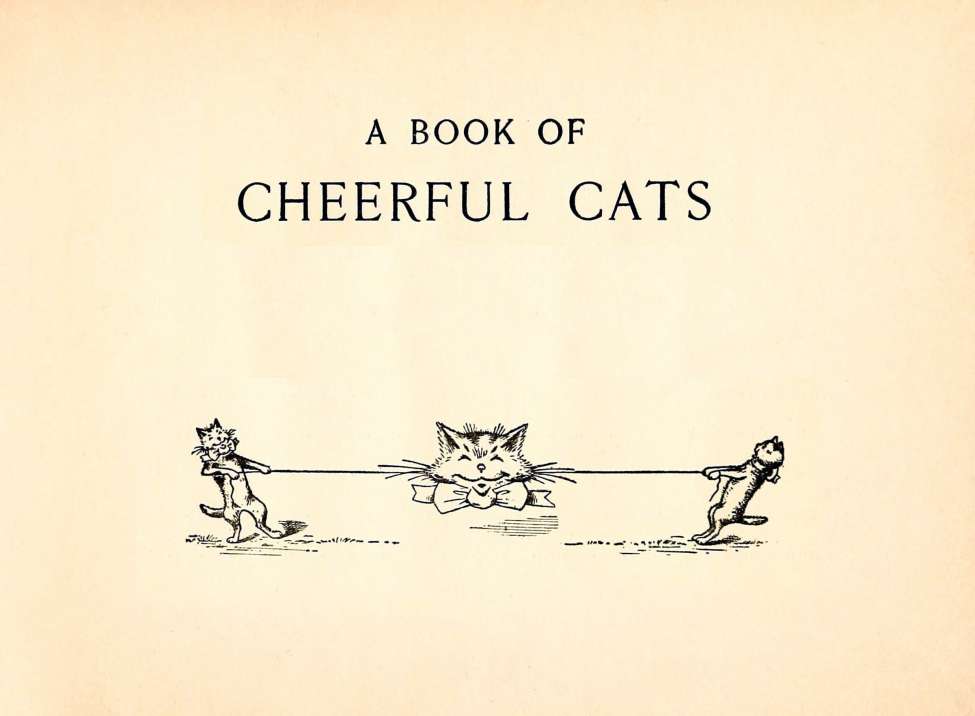 Book Cover For A Book of Cheerful Cats