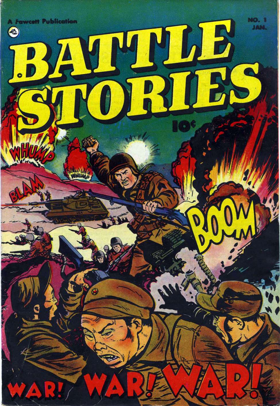 Comic Book Cover For Battle Stories 1