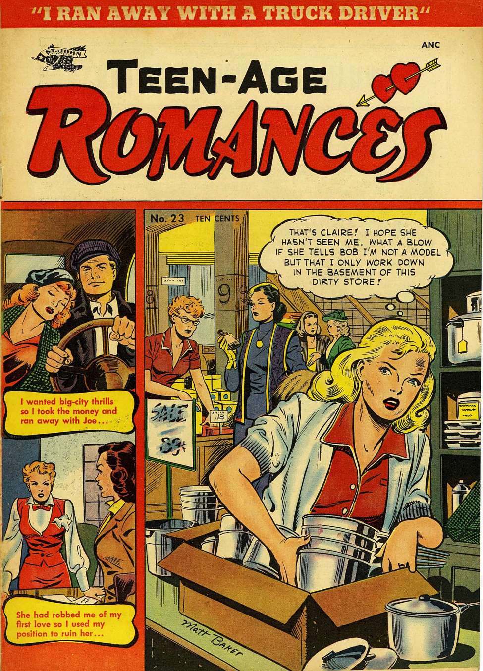 Book Cover For Teen-Age Romances 23