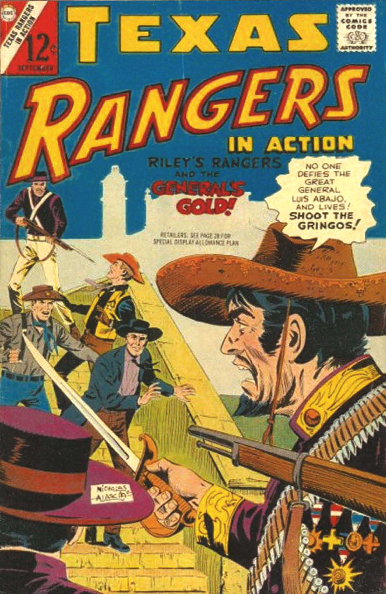 Comic Book Cover For Texas Rangers in Action 62 - Version 1