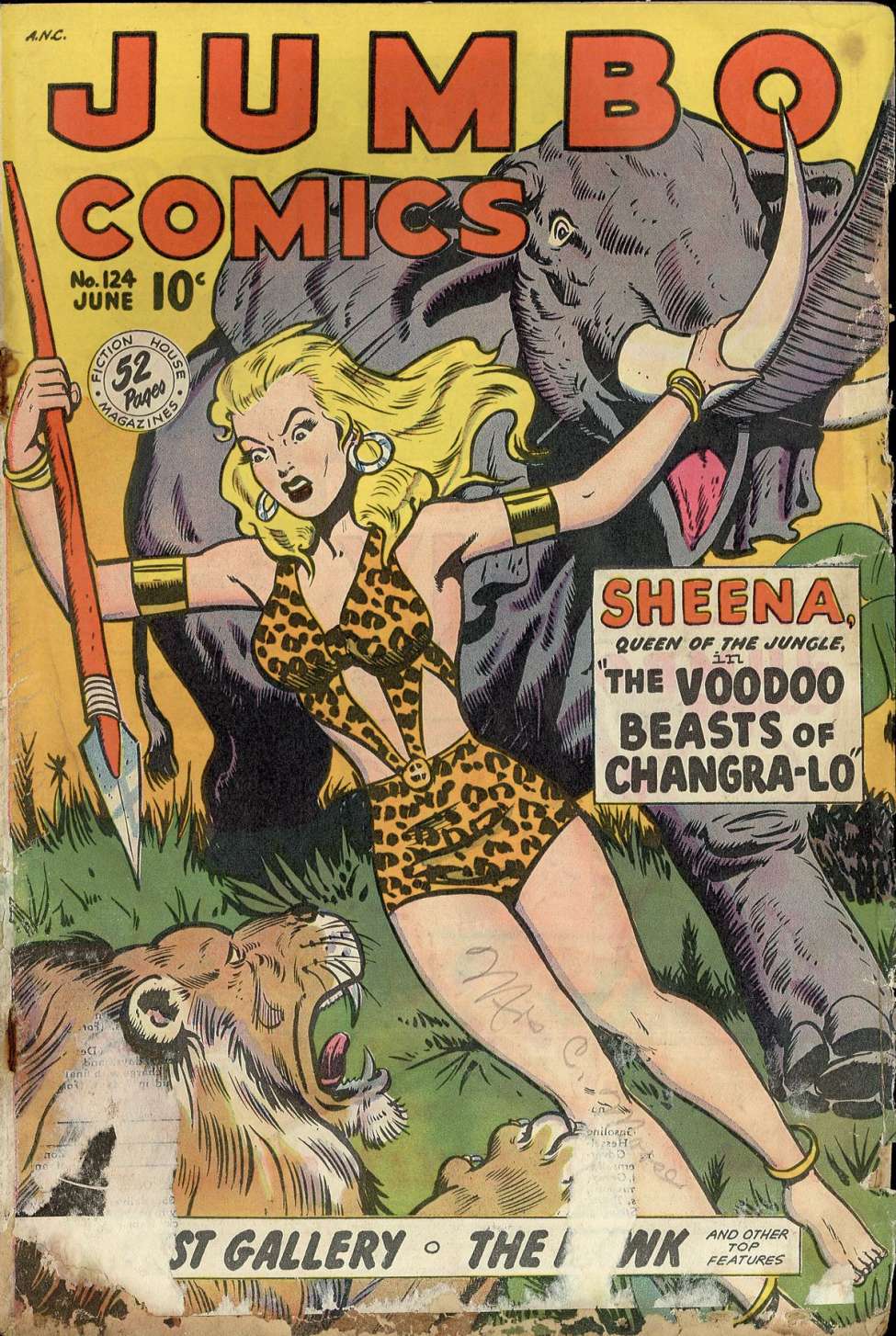 Comic Book Cover For Jumbo Comics 124