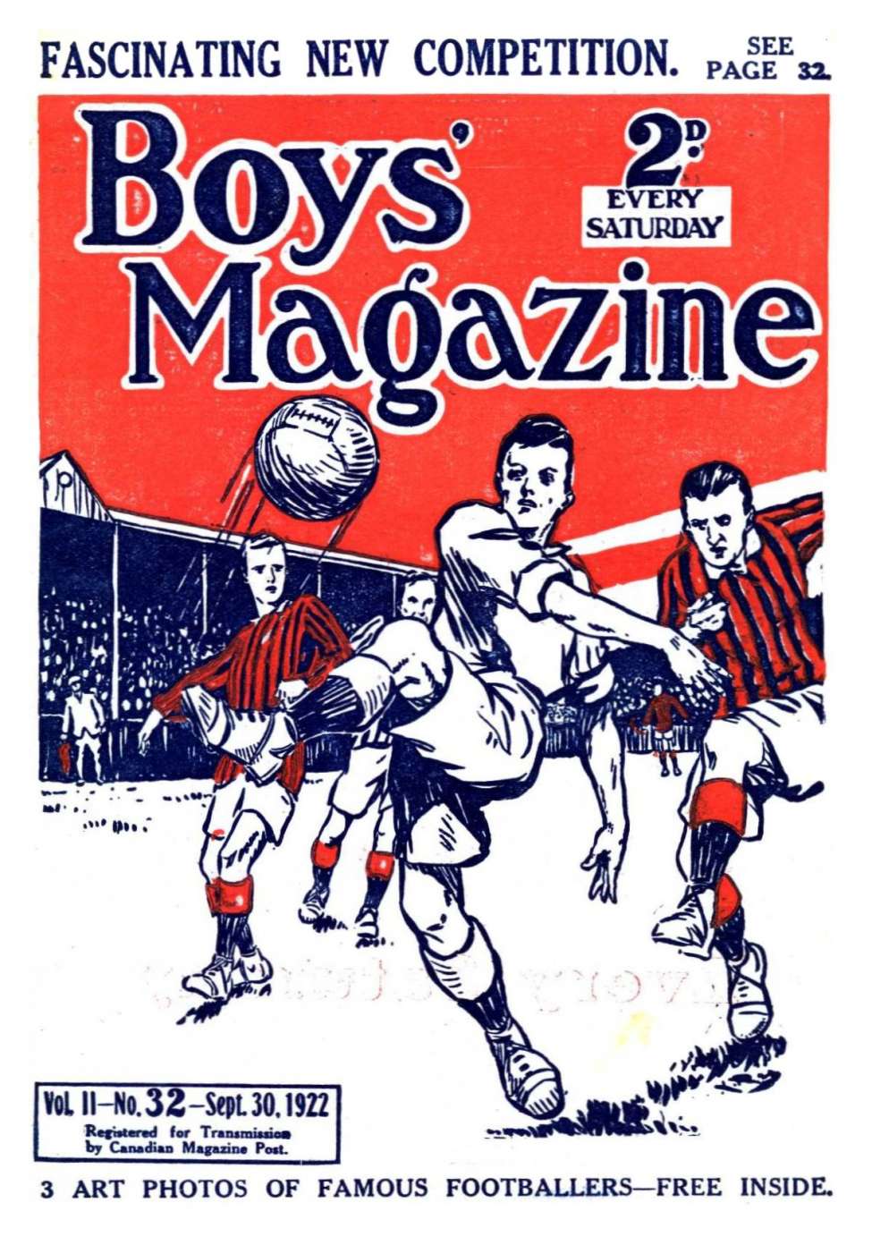 Book Cover For Boys' Magazine 32