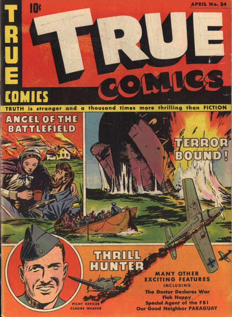 Comic Book Cover For True Comics 34