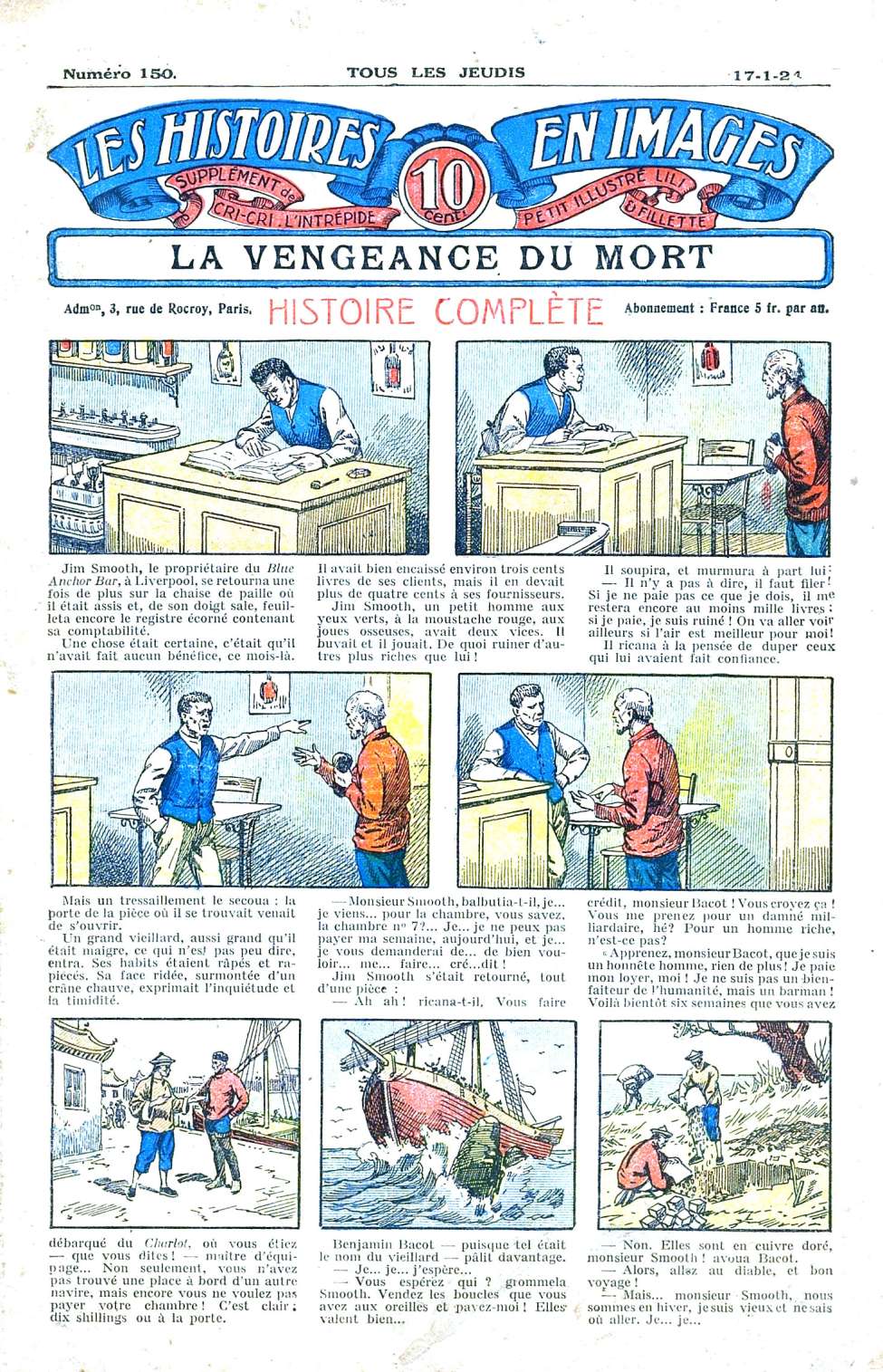 Book Cover For Les Histoires en Images 150 - La Vengeance du Mort