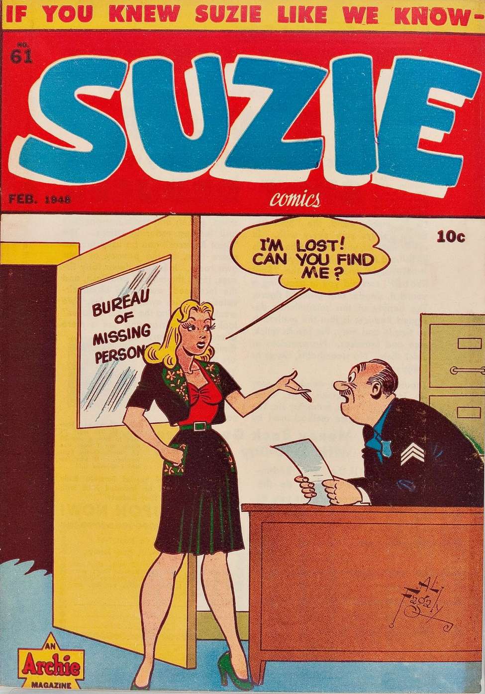 Book Cover For Suzie Comics 61