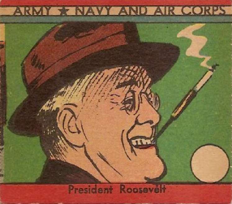 Book Cover For Army, Navy and Air Corps Trading Cards