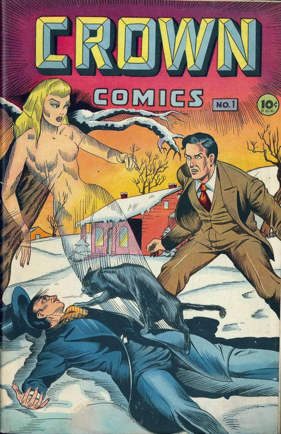 Comic Book Cover For Crown Comics 1