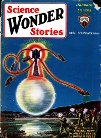 Large Thumbnail For Science Wonder Stories 8 - The Fitzgerald Contraction - Miles J. Breuer