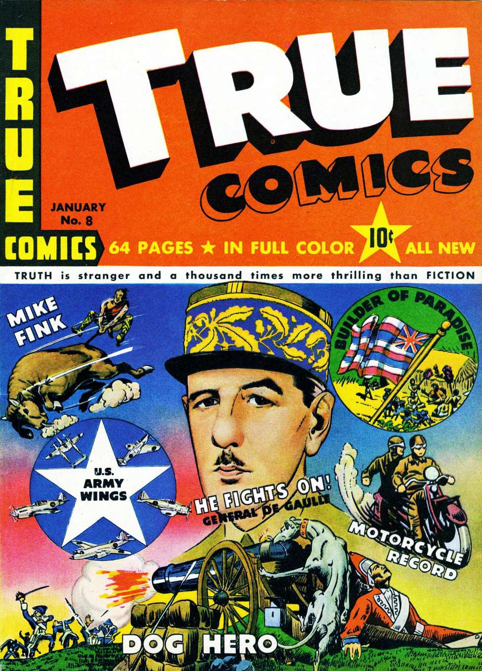 Comic Book Cover For True Comics 8 - Version 2