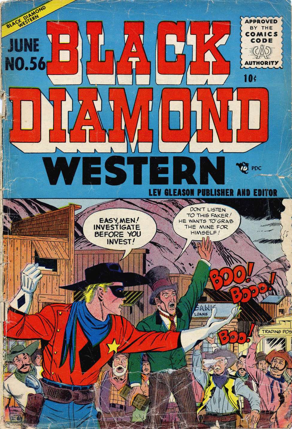 Comic Book Cover For Black Diamond Western 56