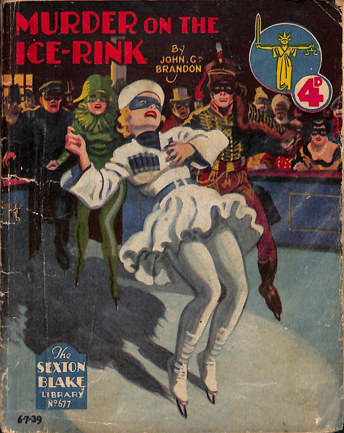 Comic Book Cover For Sexton Blake Library S2 677 - Murder On the Ice-Rink