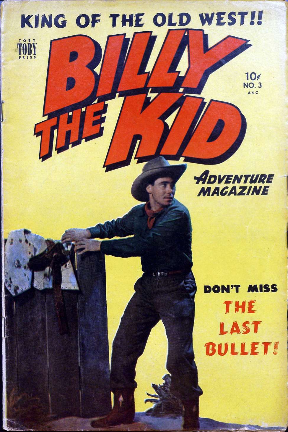 Comic Book Cover For Billy the Kid Adventure Magazine 3