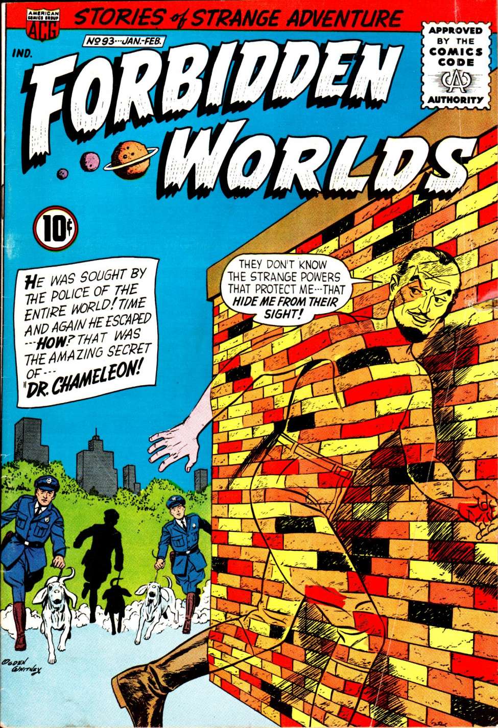 Comic Book Cover For Forbidden Worlds 93