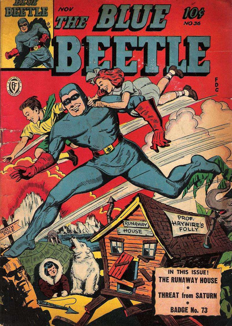 Comic Book Cover For Blue Beetle 36 - Version 1