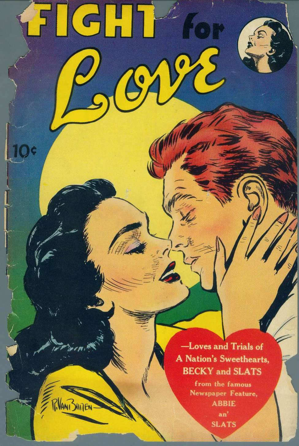Comic Book Cover For Fight For Love