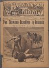 Cover For Beadle's Half Dime Library 872 - Two Showmen Detectives in Colorado