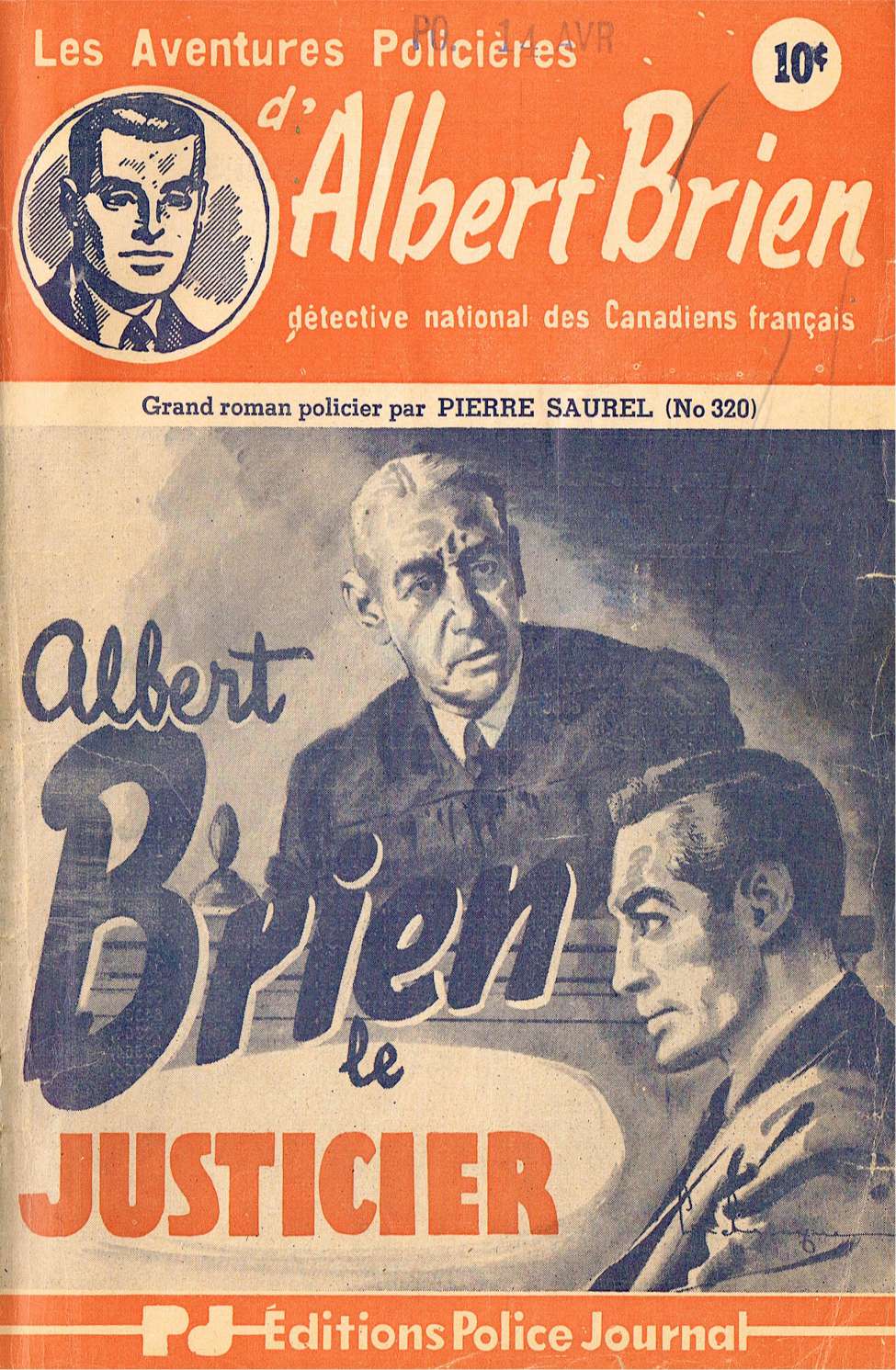 Book Cover For Albert Brien v2 320 - Albert Brien le justicier