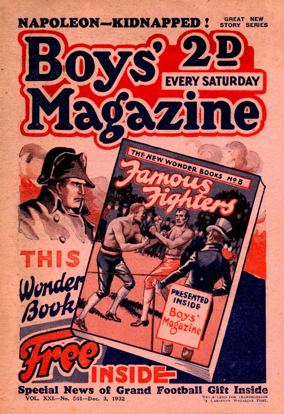 Book Cover For Boys' Magazine 561