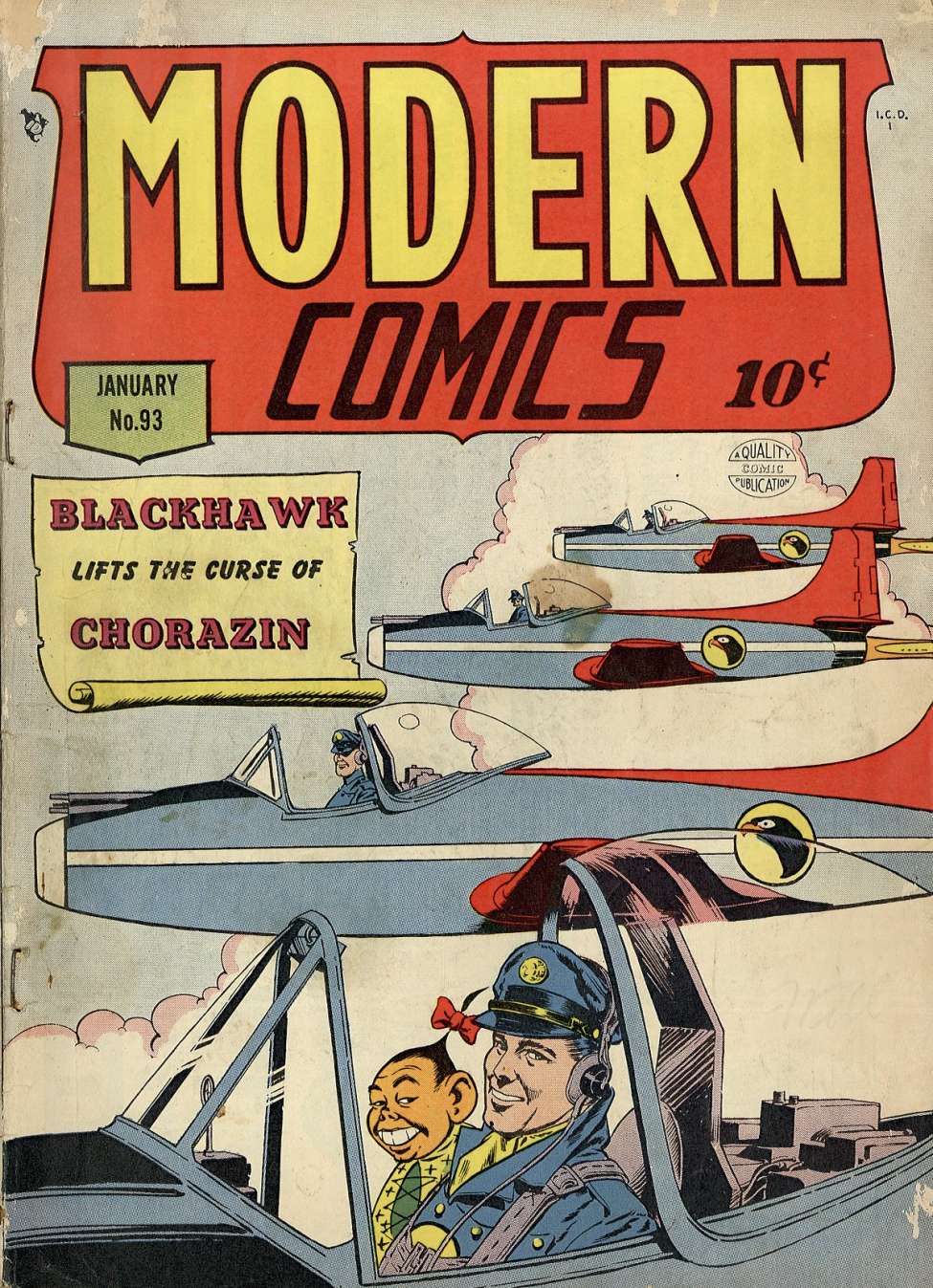 Comic Book Cover For Modern Comics 93