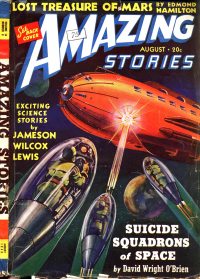 Large Thumbnail For Amazing Stories v14 8 - Suicide Squadrons of Space - David Wright O'Brien