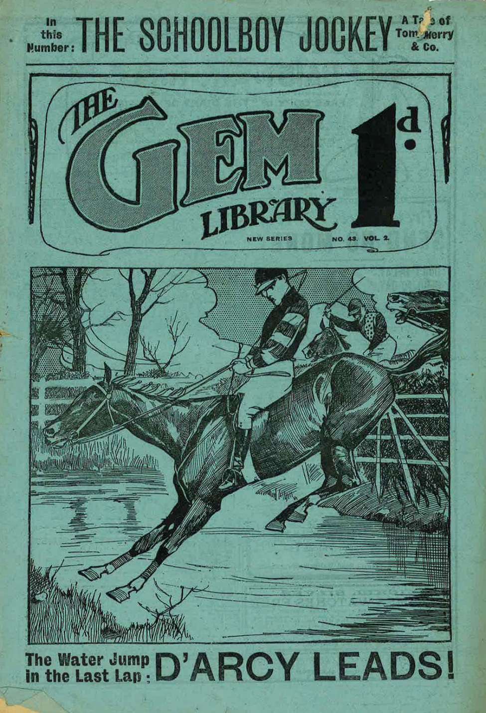 Comic Book Cover For The Gem v2 43 - The Schoolboy Jockey