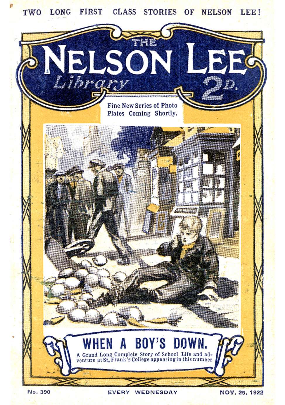 Book Cover For Nelson Lee Library s1 390 - When a Boy's Down
