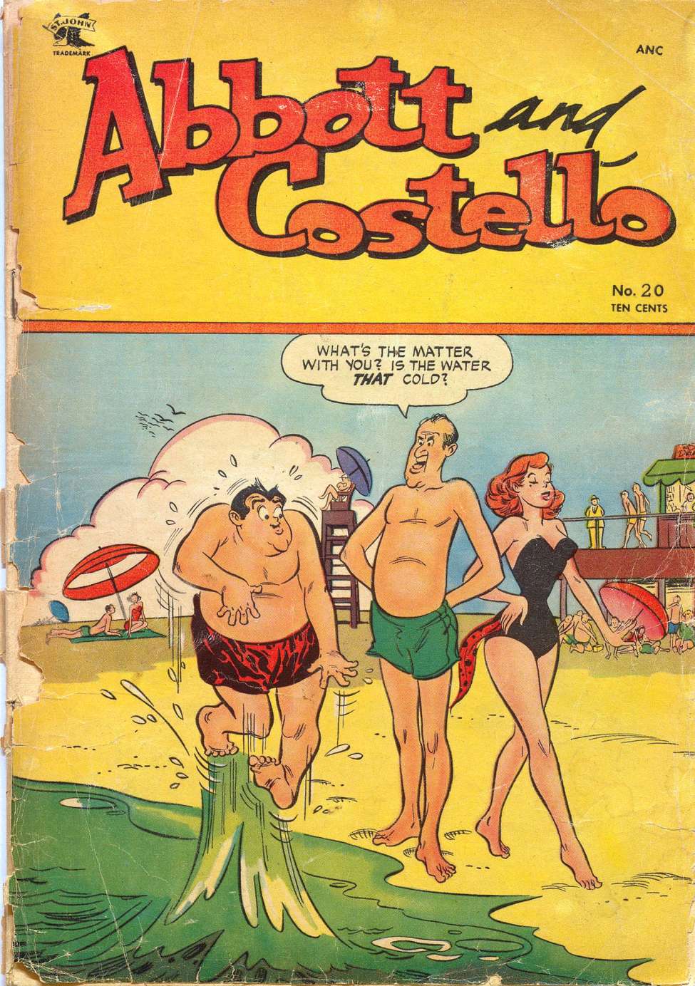 Comic Book Cover For Abbott and Costello Comics 20