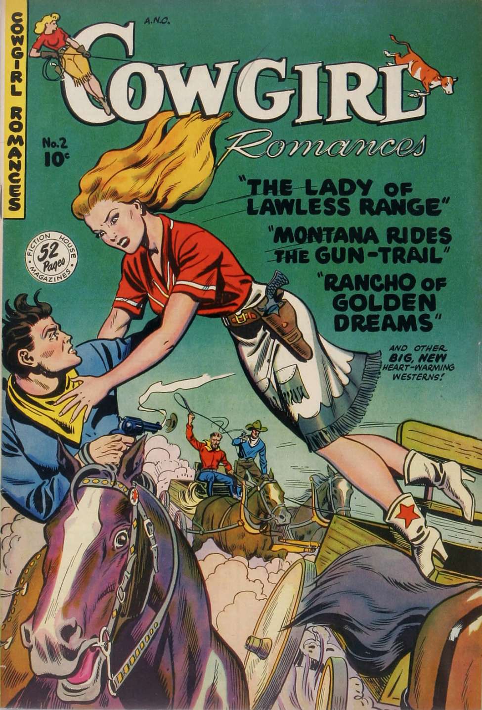 Comic Book Cover For Cowgirl Romances 2