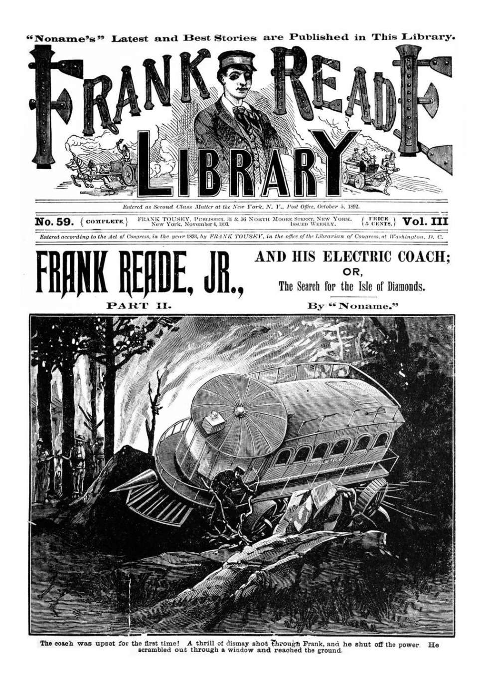 Book Cover For v03 59 - Frank Reade Jr. and His Electric Coach (Part II)