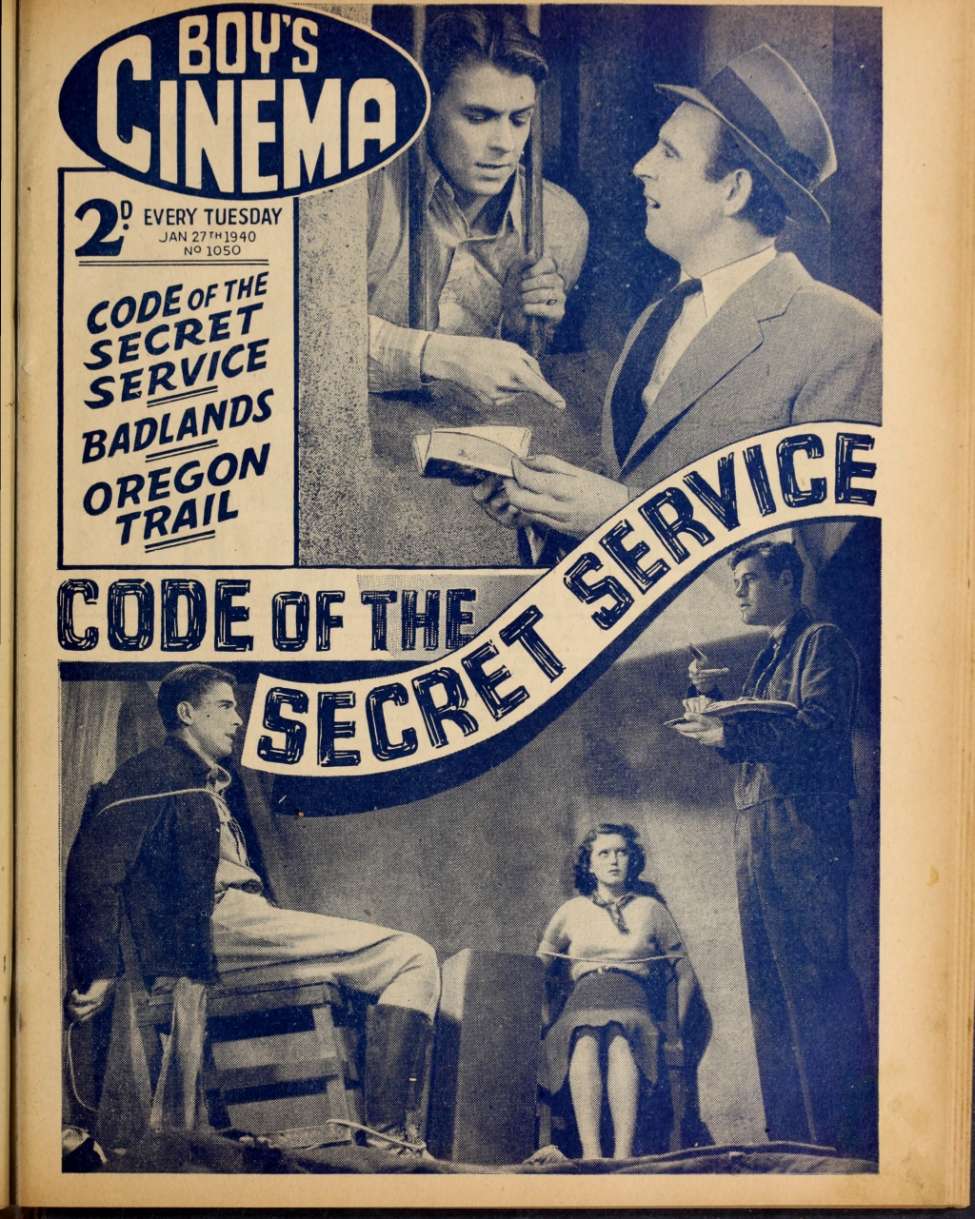 Book Cover For Boy's Cinema 1050 - Code of the Secret Service - Ronald Reagan