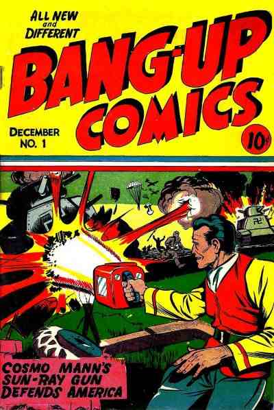Comic Book Cover For Bang-Up Comics 1