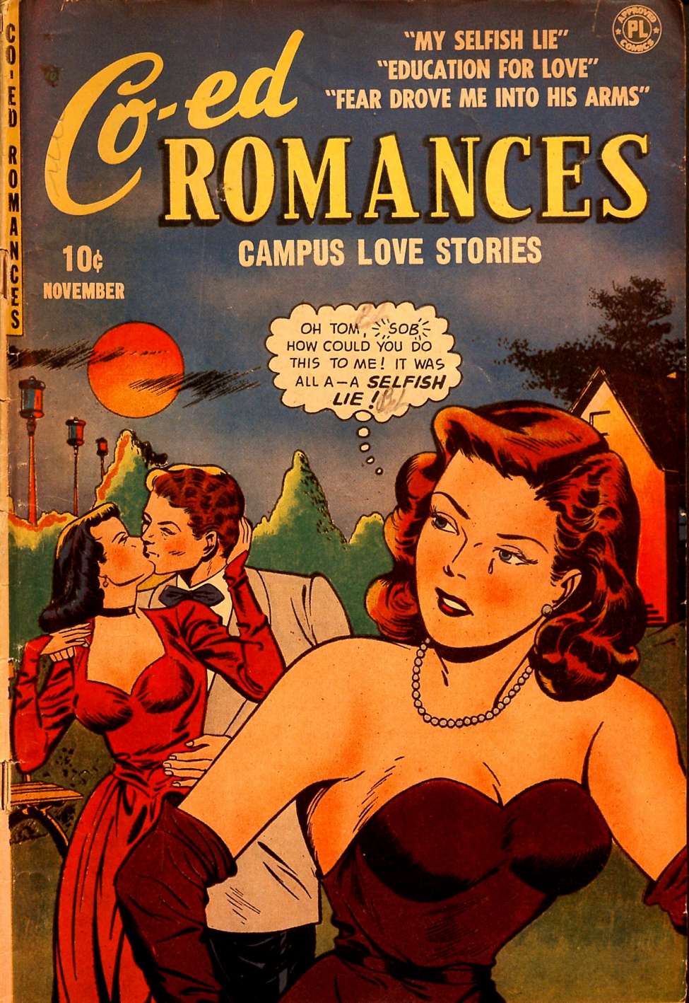 Comic Book Cover For Co-ed Romances 1