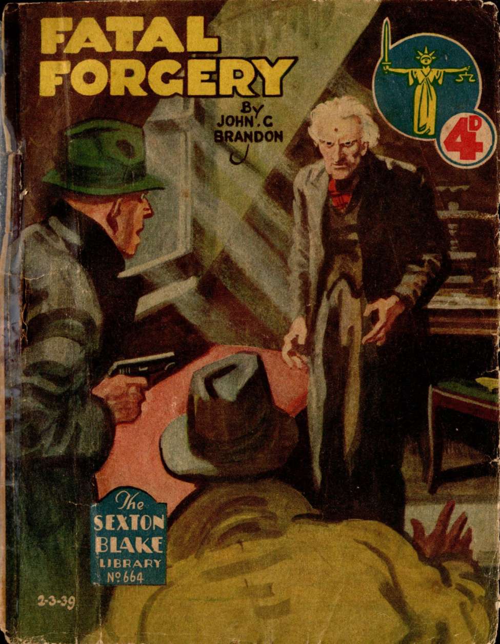 Comic Book Cover For Sexton Blake Library S2 664 - Fatal Forgery
