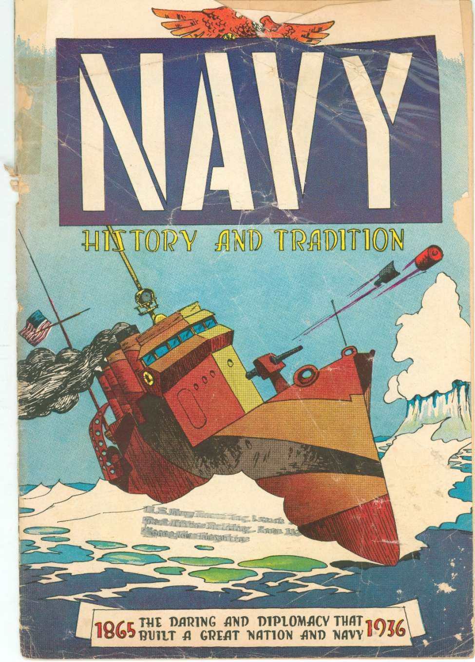 Comic Book Cover For Navy History and Tradition 1865-1936