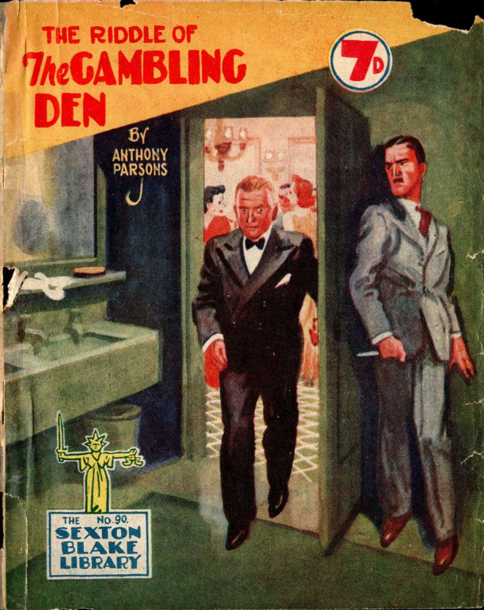 Comic Book Cover For Sexton Blake Library S3 90 - The Riddle of the Gambling Den