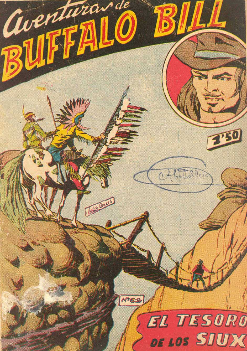 Book Cover For Aventuras de Buffalo Bill 62 El tesoro de los sioux