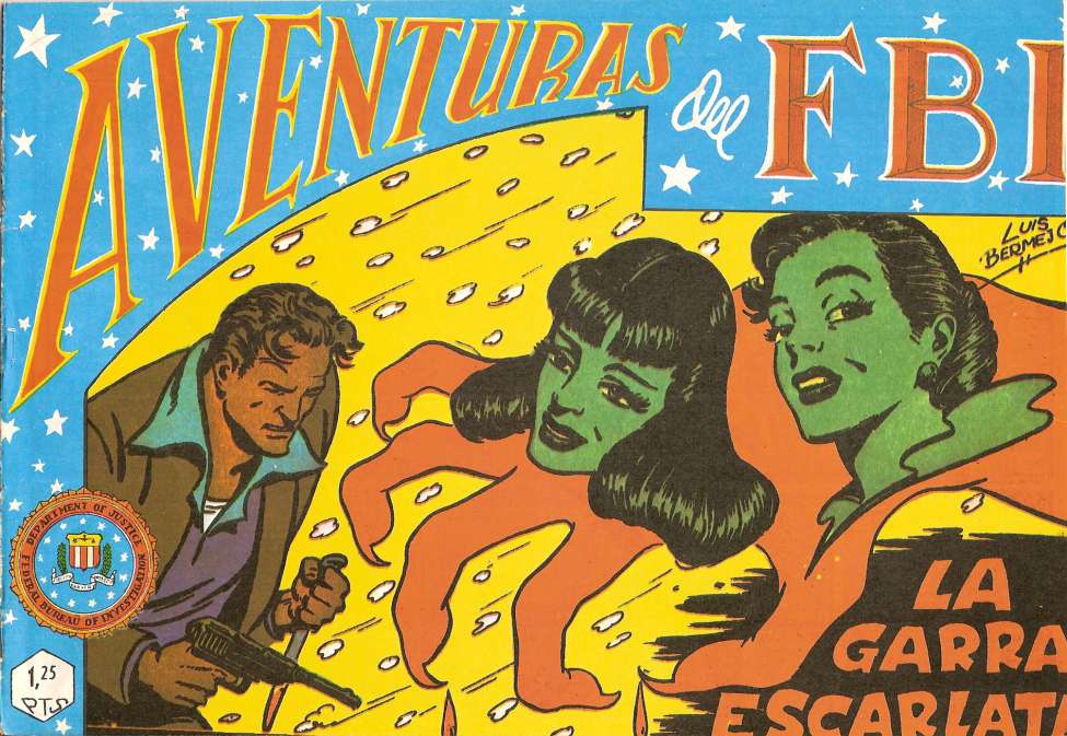 Comic Book Cover For Aventuras del FBI 5 La garra escarlata