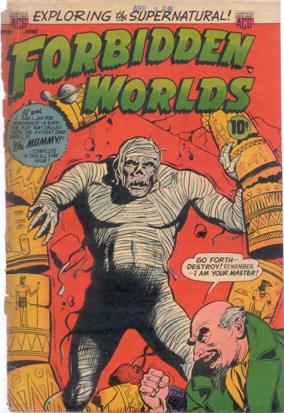 Comic Book Cover For Forbidden Worlds 18
