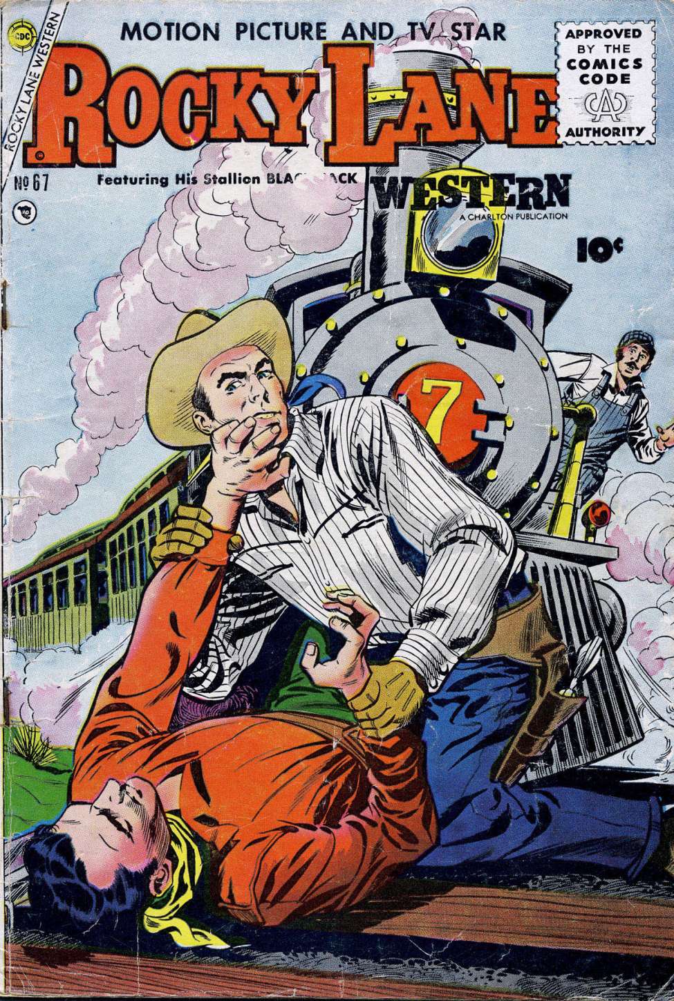 Comic Book Cover For Rocky Lane Western 67