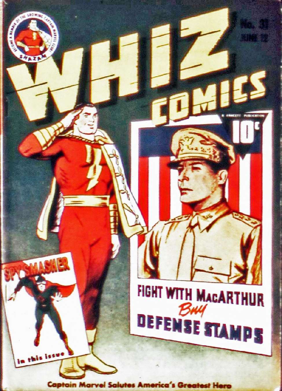 Comic Book Cover For Capt. Marvel Whiz Archives Vol 7