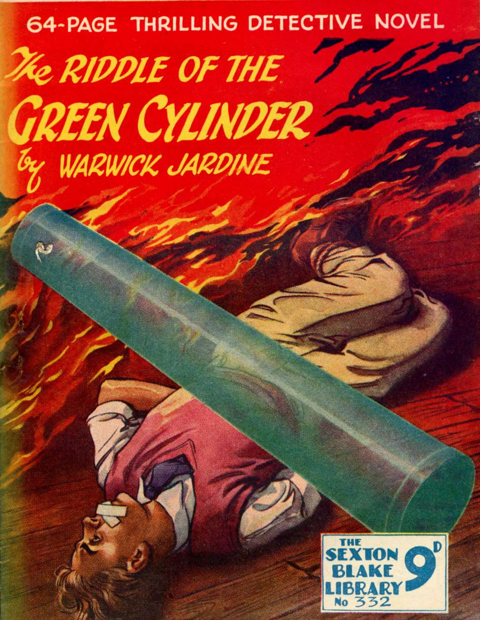 Book Cover For Sexton Blake Library S3 332 - The Riddle of the Green Cylinder