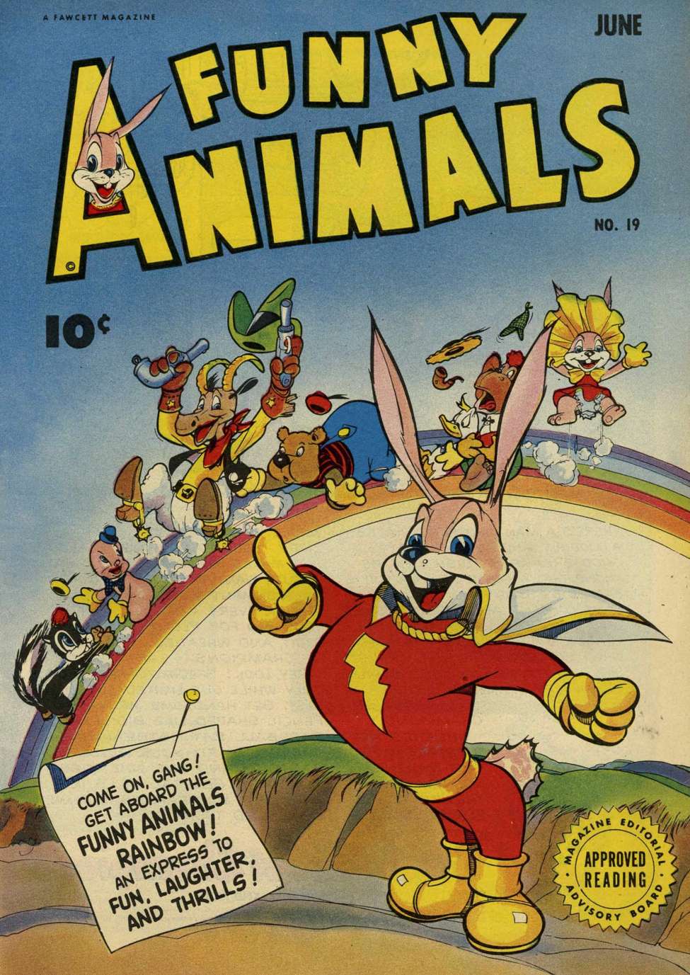 Book Cover For Fawcett's Funny Animals 19