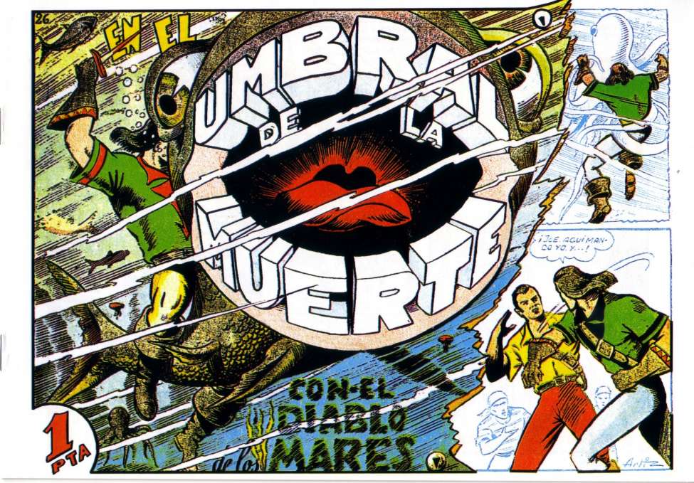 Comic Book Cover For El Diablo de los Mares 26 - En el Umbral de la Muerte