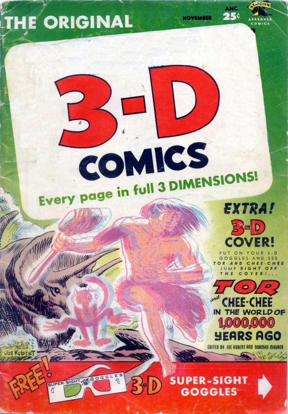 Comic Book Cover For 3D Comics 2b Tor