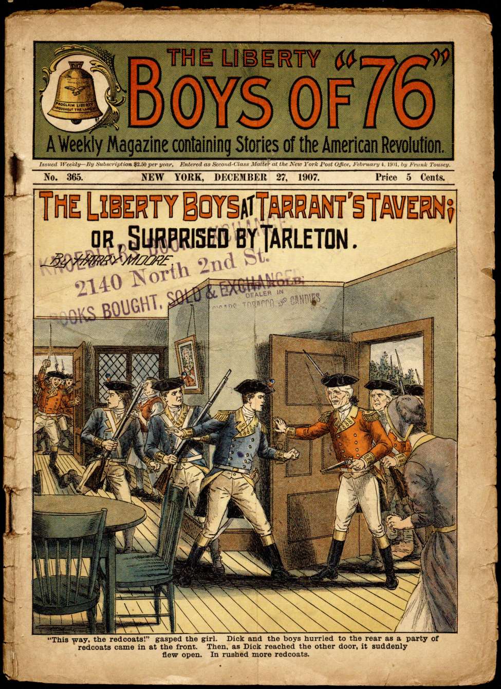 Book Cover For The Liberty Boys of 76 365 - The Liberty Boys at Tarrant's Tavern