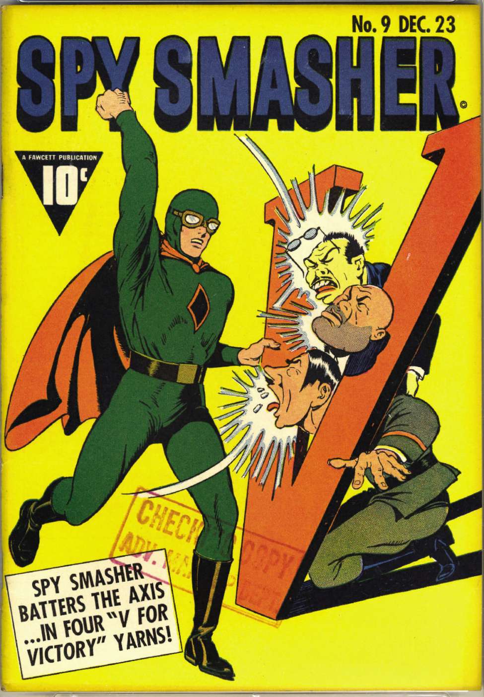 Comic Book Cover For Spy Smasher 9 (paper/2fiche)